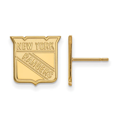 10K Gelbgold Nhl Logoart New York Rangers Klein Ohrstecker