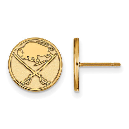 10K Gelbgold Nhl Logoart Buffalo Sabres Klein Ohrstecker