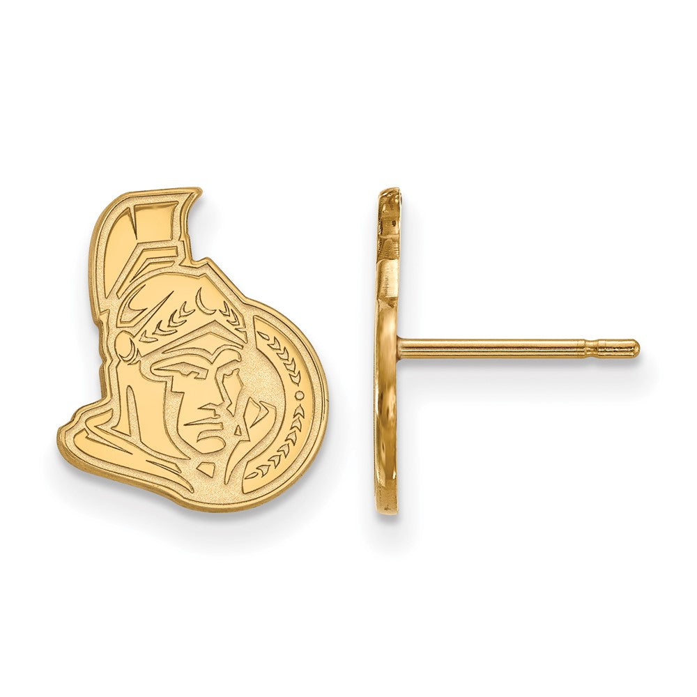 14K Gelbgold Nhl Logoart Ottawa Senators Klein Ohrstecker