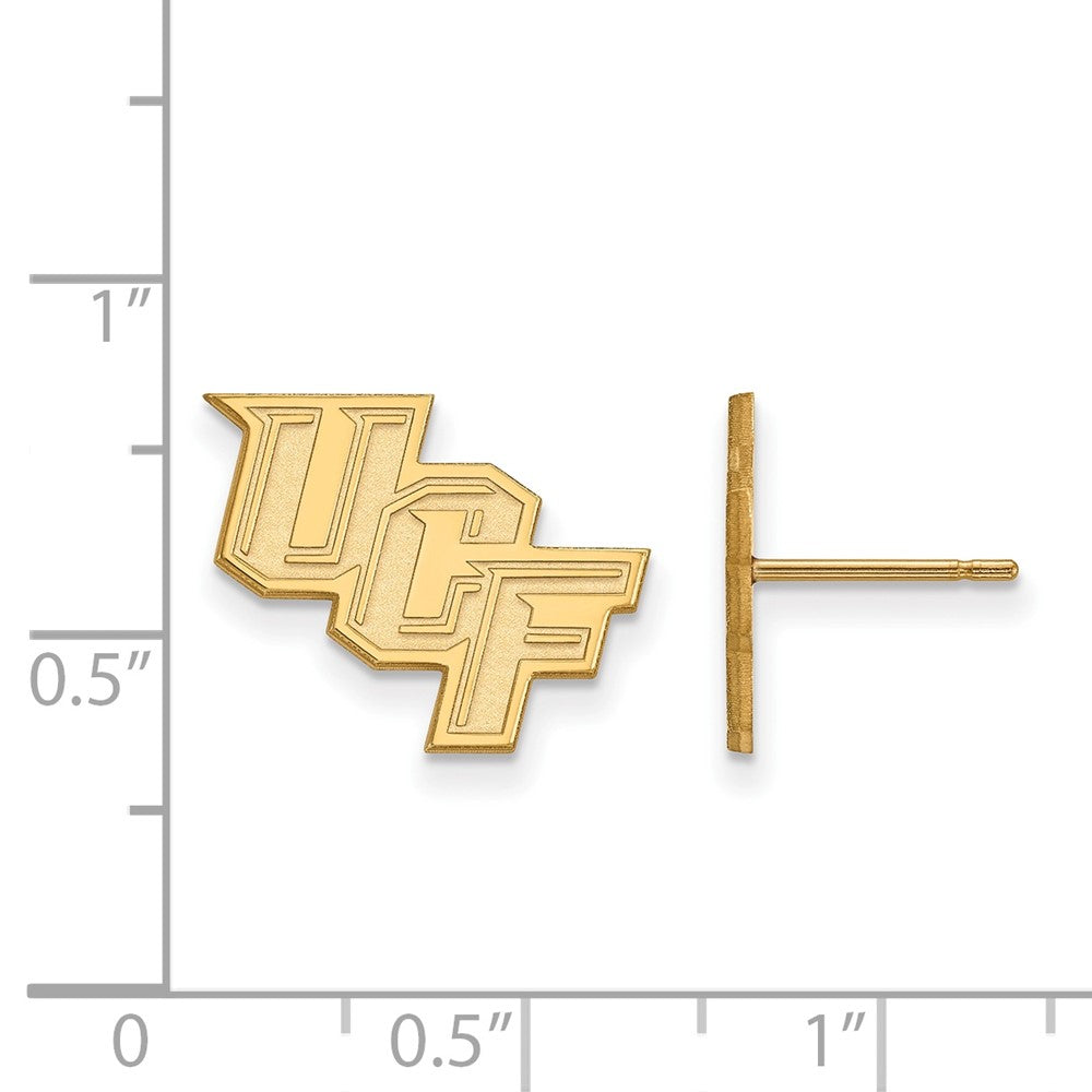 10K Gelbgold Logoart University Of Central Florida U C F Klein Ohrstecker