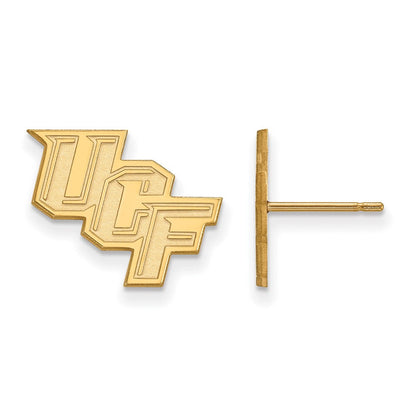 10K Gelbgold Logoart University Of Central Florida U C F Klein Ohrstecker