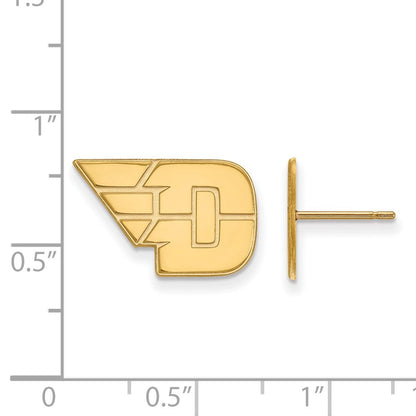 10K Gelbgold Logoart University Of Dayton Klein Ohrstecker