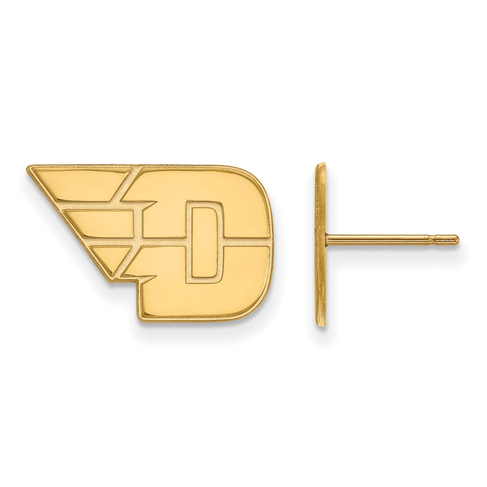 10K Gelbgold Logoart University Of Dayton Klein Ohrstecker