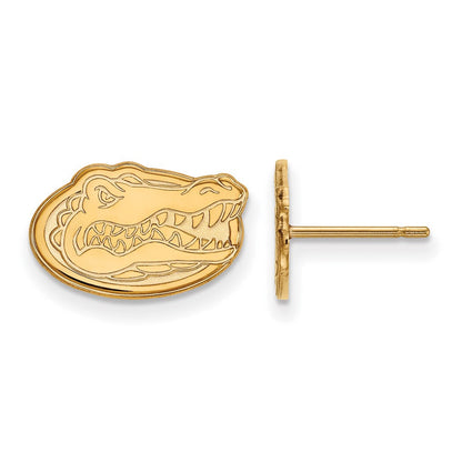 10K Gelbgold Logoart University Of Florida Gator Extra Klein Ohrstecker