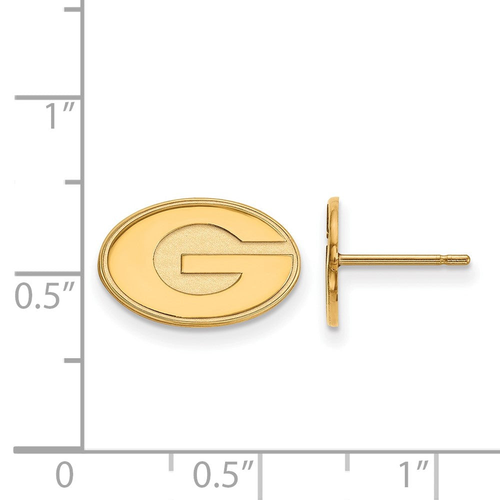 10K Gelbgold Logoart University Of Georgia Buchstabe G Extra Klein Ohrstecker