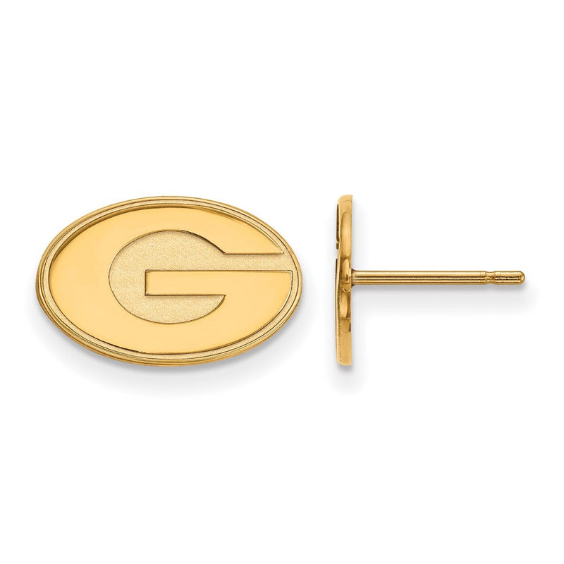 14K Gelbgold Logoart University Of Georgia Buchstabe G Extra Klein Ohrstecker