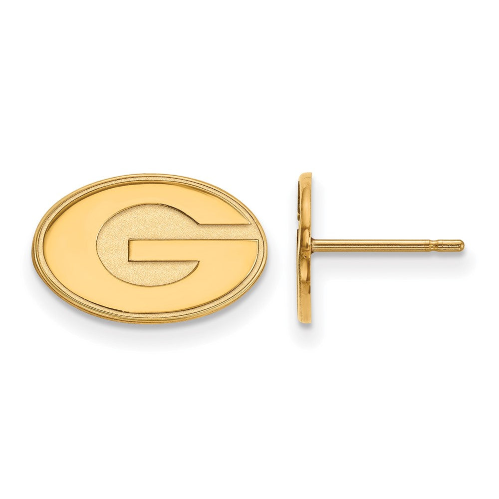 10K Gelbgold Logoart University Of Georgia Buchstabe G Extra Klein Ohrstecker