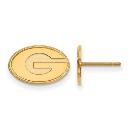 10K Gelbgold Logoart University Of Georgia Buchstabe G Extra Klein Ohrstecker