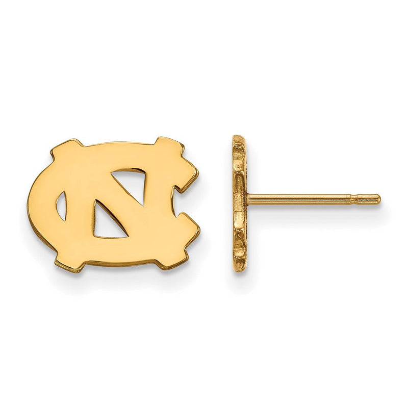Vergoldet Sterlingsilber Logoart University Of North Carolina N C Extra Klein Ohrstecker