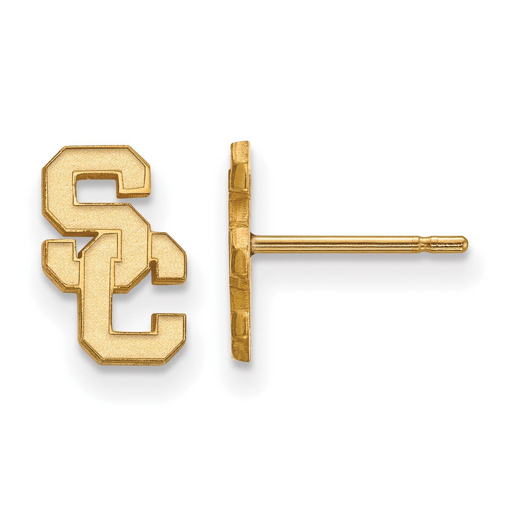 Vergoldet Sterlingsilber University Of Southern California S C Extra Klein Ohrstecker