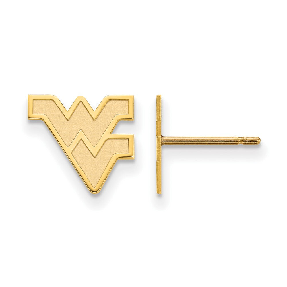 10K Gelbgold Logoart West Virginia University W V Extra Klein Ohrstecker