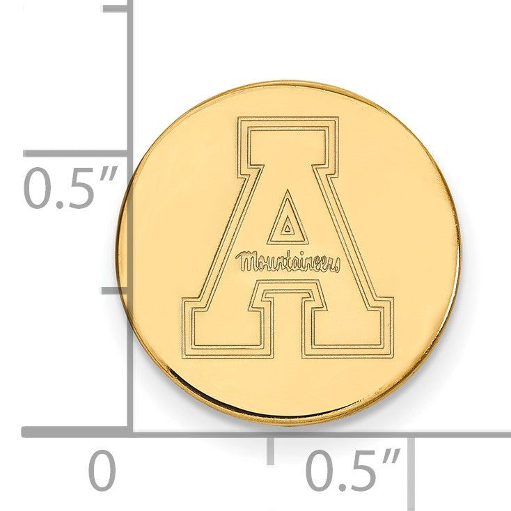 14K Gelbgold Gold Logoart Appalachian State University Anstecknadel
