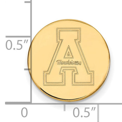 14K Gelbgold Gold Logoart Appalachian State University Anstecknadel