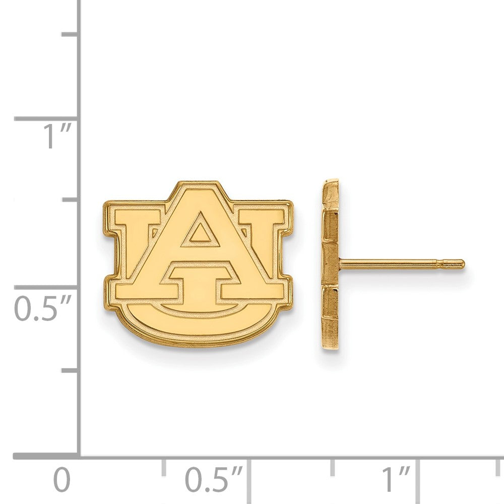 10K Gelbgold Logoart Auburn University A U Klein Ohrstecker