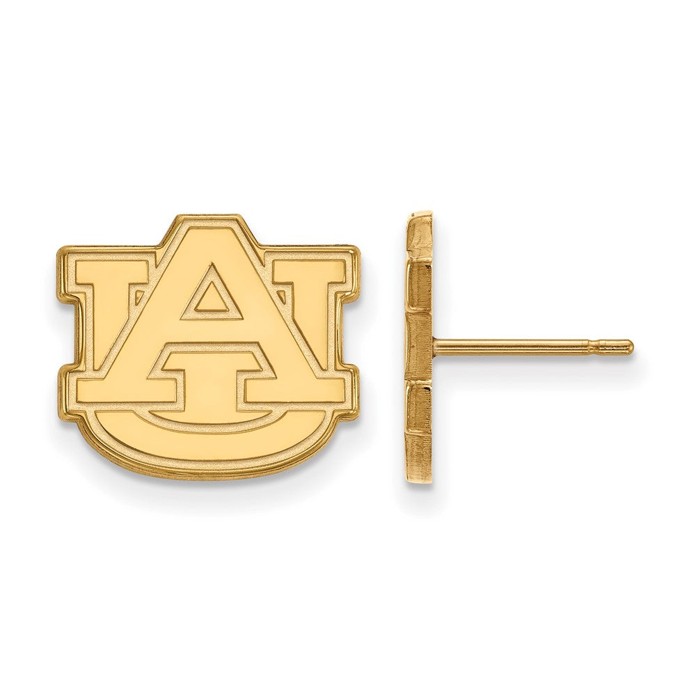 10K Gelbgold Logoart Auburn University A U Klein Ohrstecker