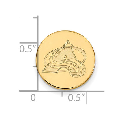 14K Gelbgold Gold Nhl Logoart Colorado Avalanche Anstecknadel