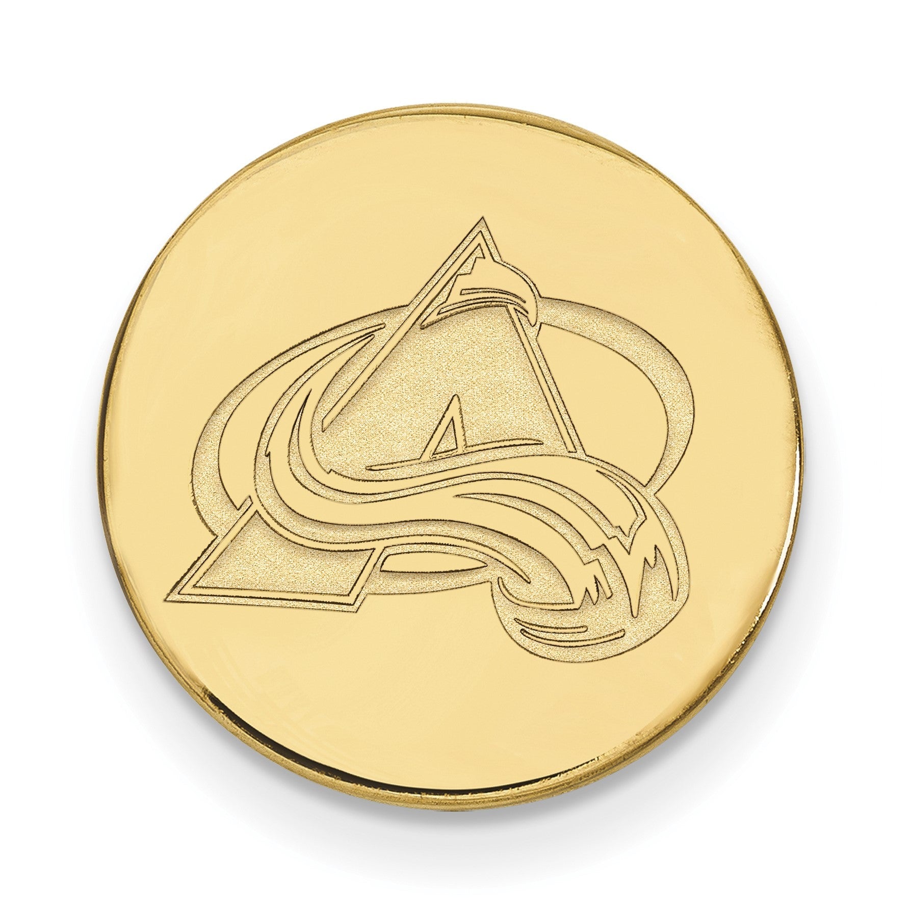 14K Gelbgold Gold Nhl Logoart Colorado Avalanche Anstecknadel