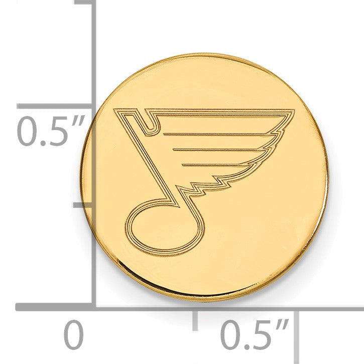 14K Gelbgold Gold Nhl Logoart St. Louis Blues Anstecknadel