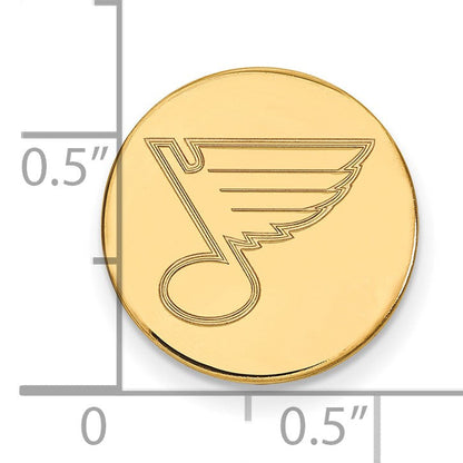 14K Gelbgold Gold Nhl Logoart St. Louis Blues Anstecknadel