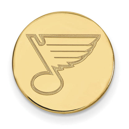 14K Gelbgold Gold Nhl Logoart St. Louis Blues Anstecknadel