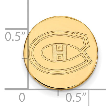 14K Gelbgold Gold Nhl Logoart Montreal Canadiens Anstecknadel