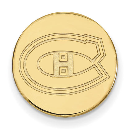 14K Gelbgold Gold Nhl Logoart Montreal Canadiens Anstecknadel