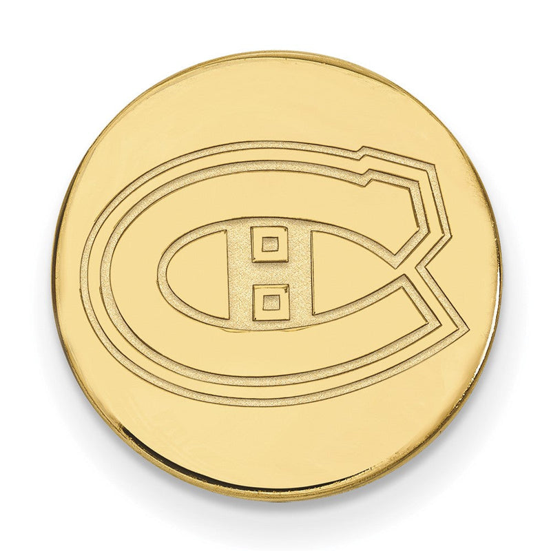 14K Gelbgold Gold Nhl Logoart Montreal Canadiens Anstecknadel