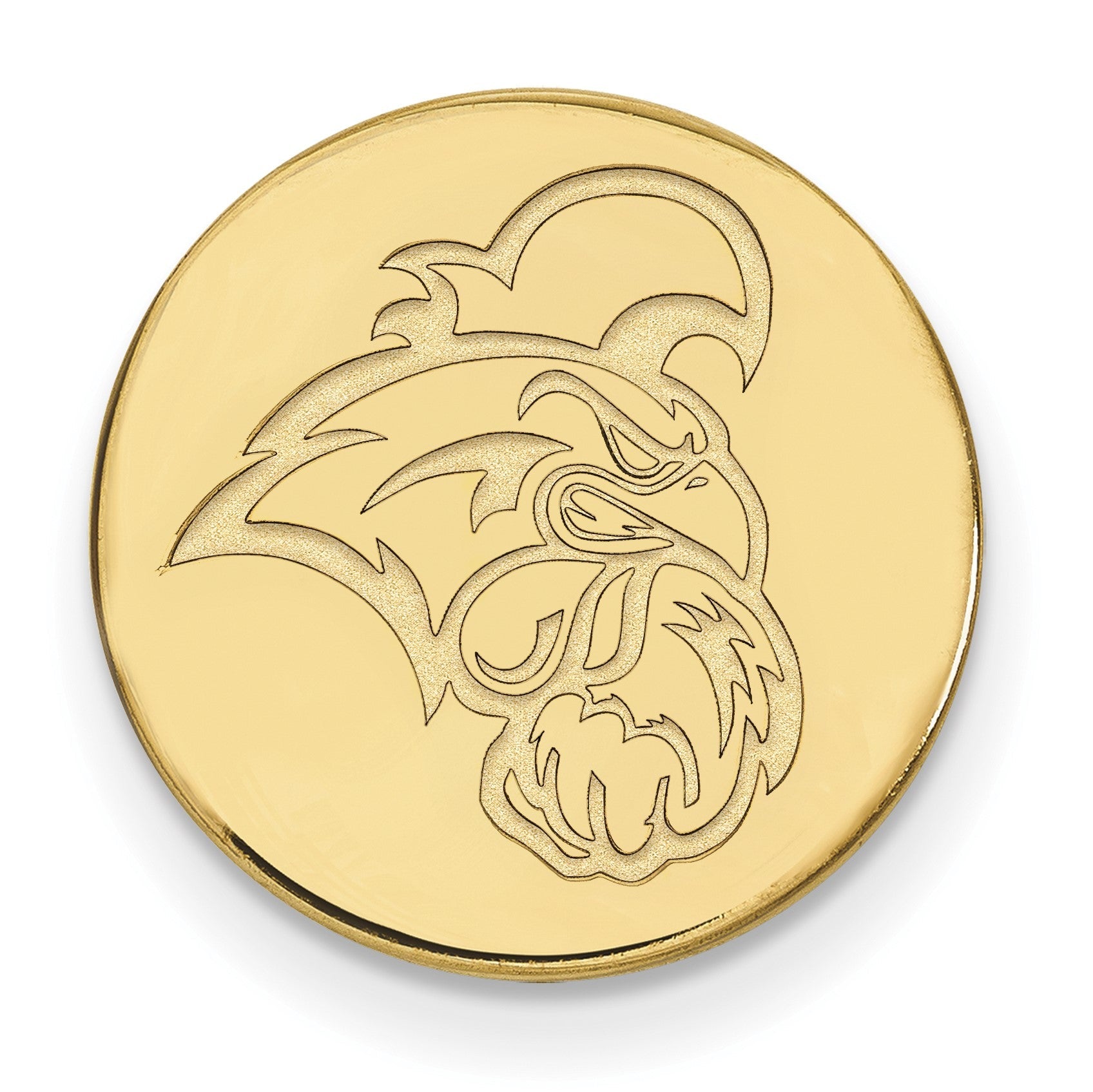 14K Gelbgold Gold Logoart Coastal Carolina University Chanticleer Anstecknadel