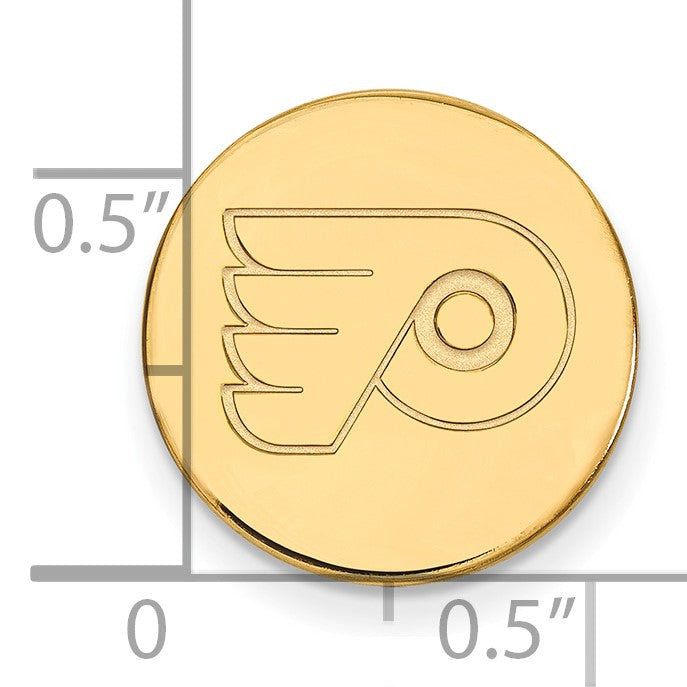 14K Gelbgold Gold Nhl Logoart Philadelphia Flyers Anstecknadel