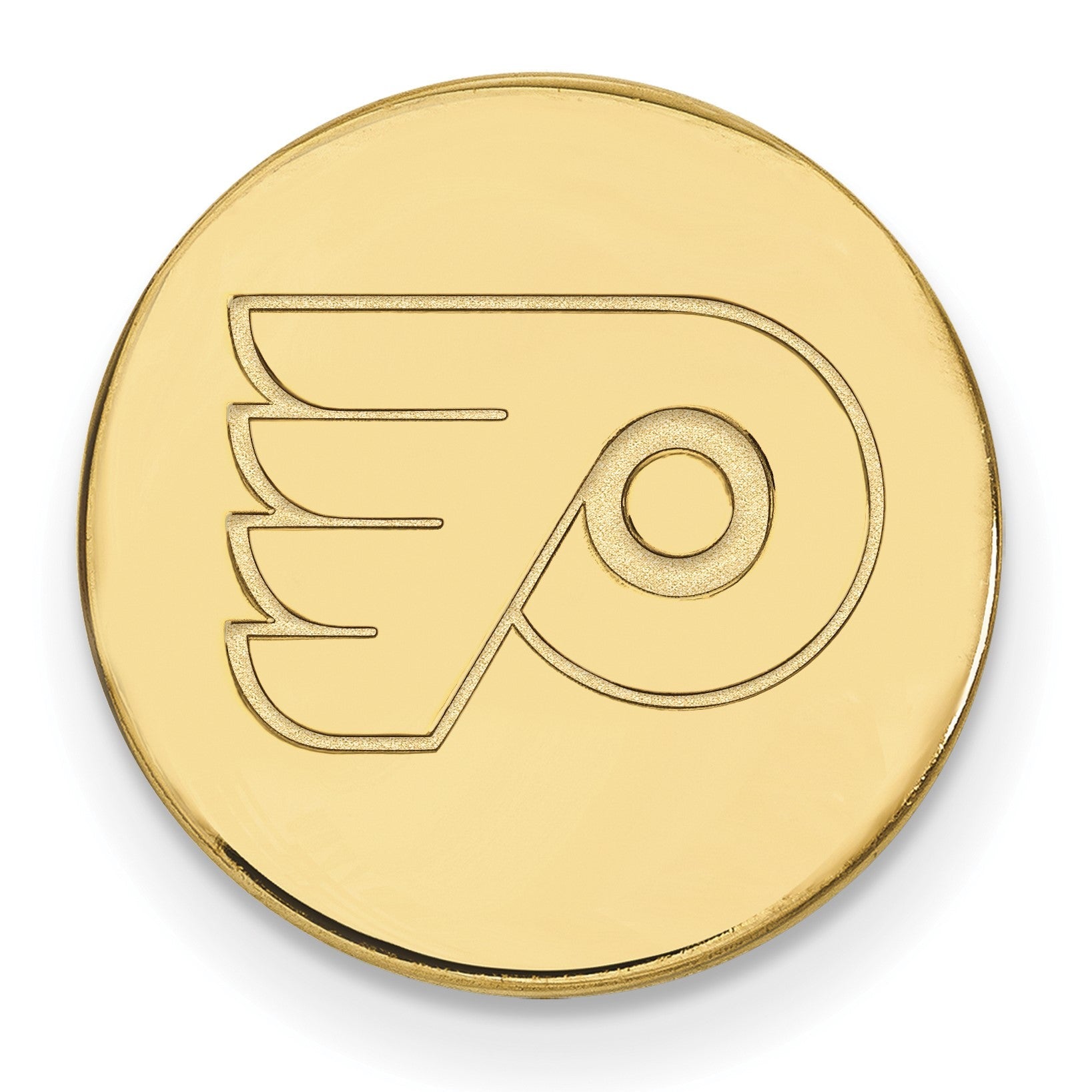 14K Gelbgold Gold Nhl Logoart Philadelphia Flyers Anstecknadel