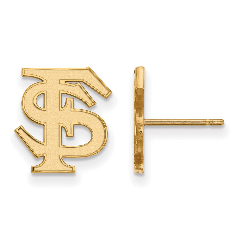 10K Gelbgold Logoart Florida State University F S Klein Ohrstecker