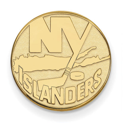 14K Gelbgold Gold Nhl Logoart New York Islanders Anstecknadel