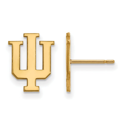 14K Gelbgold Logoart Indiana University I U Klein Ohrstecker