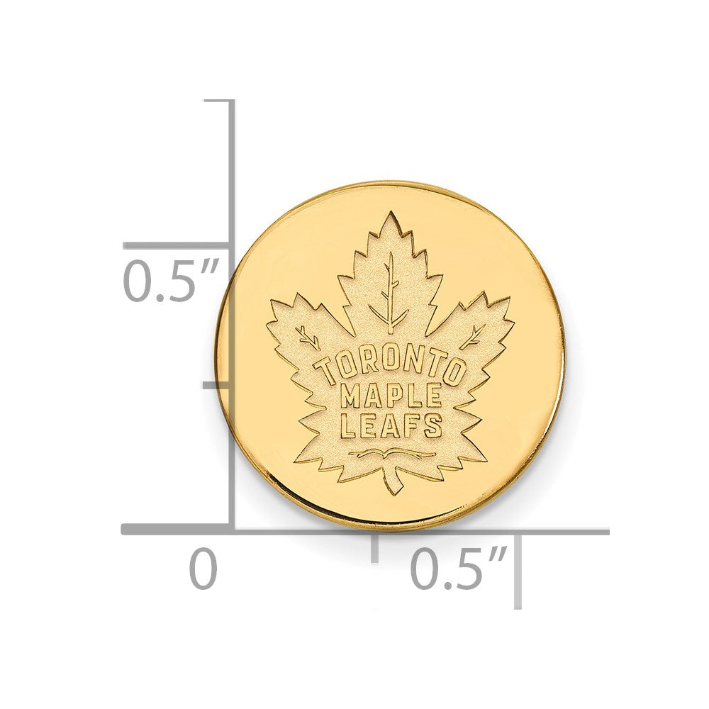 14K Gelbgold Gold Nhl Logoart Toronto Maple Leafs Anstecknadel