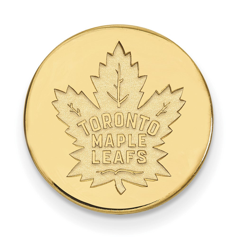 14K Gelbgold Gold Nhl Logoart Toronto Maple Leafs Anstecknadel