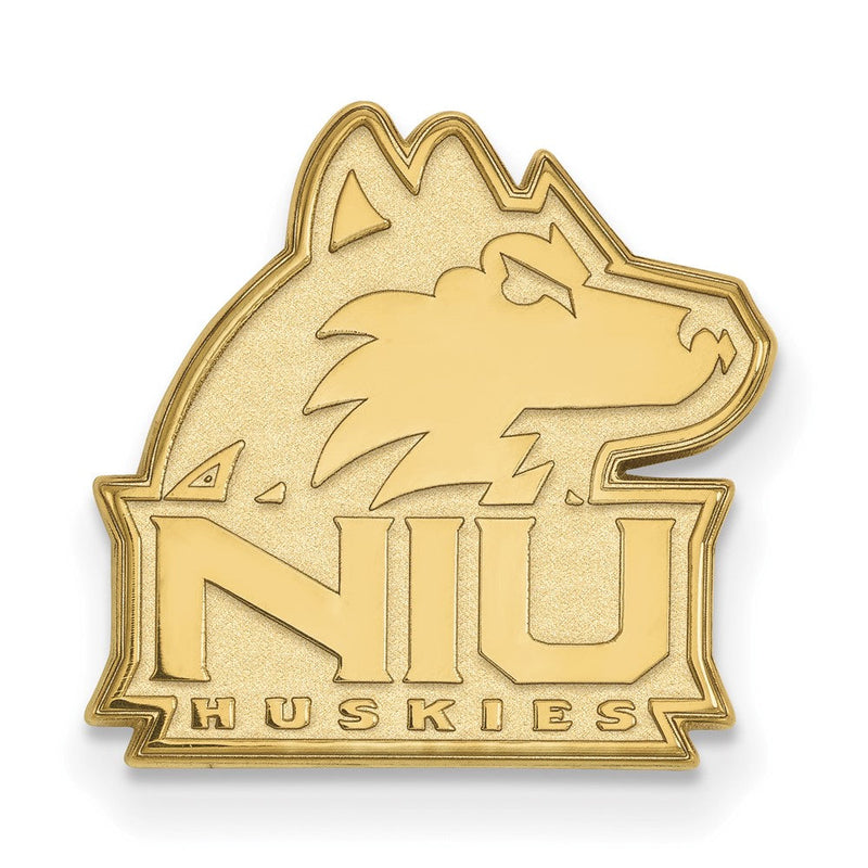 14K Gelbgold Gold Logoart Northern Illinois University N-i-u Huskies Anstecknadel