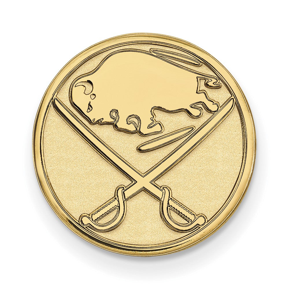 14K Gelbgold Gold Nhl Logoart Buffalo Sabres Anstecknadel