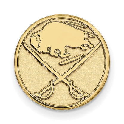 14K Gelbgold Gold Nhl Logoart Buffalo Sabres Anstecknadel