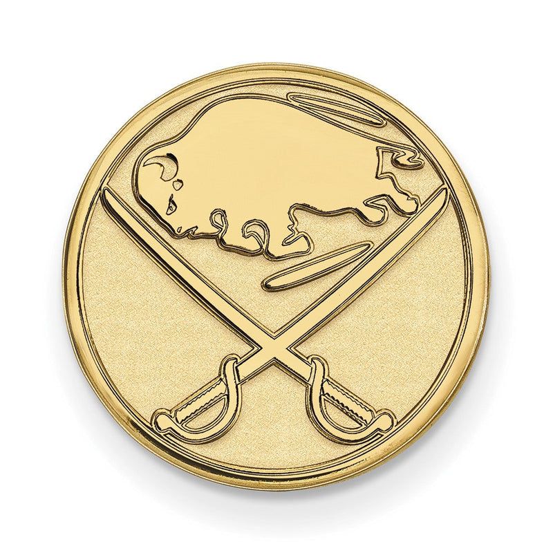 14K Gelbgold Gold Nhl Logoart Buffalo Sabres Anstecknadel