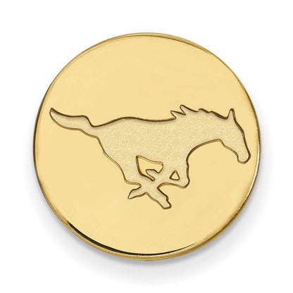 14K Gelbgold Gold Logoart Southern Methodist University Mustang Anstecknadel