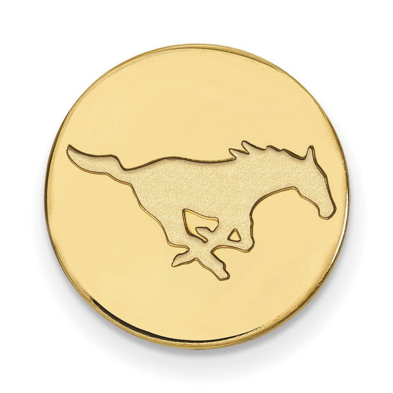 14K Gelbgold Gold Logoart Southern Methodist University Mustang Anstecknadel