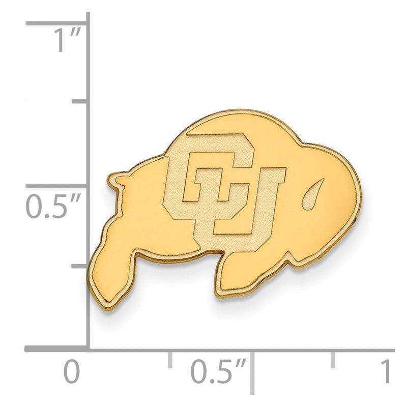 14K Gelbgold Gold Logoart University Of Colorado Buffalo Anstecknadel