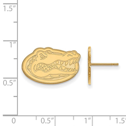 Vergoldet Sterlingsilber Logoart University Of Florida Gator Klein Ohrstecker