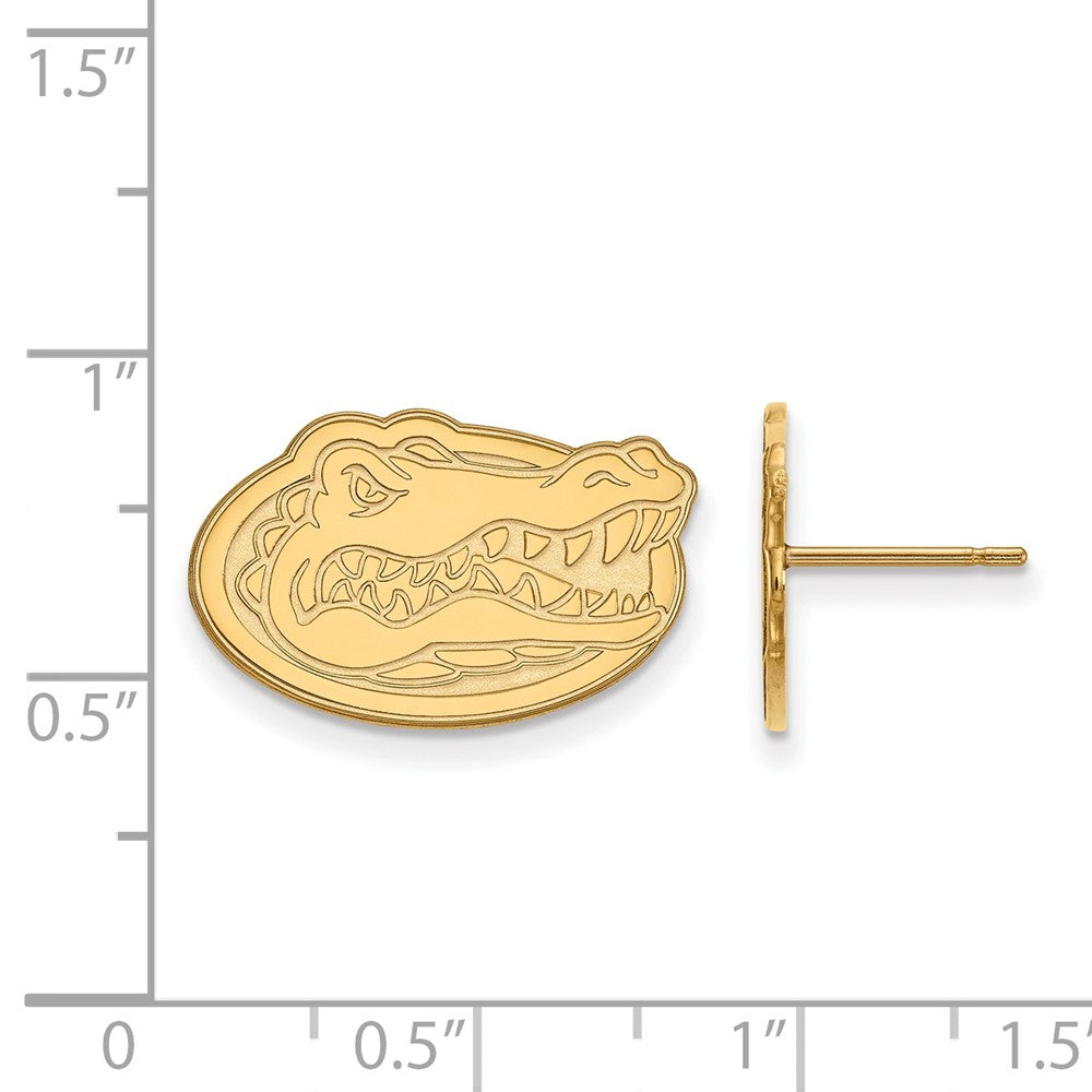 14K Gelbgold Logoart University Of Florida Gator Klein Ohrstecker