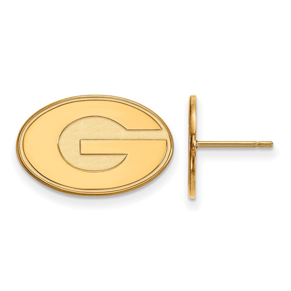 Vergoldet Sterlingsilber Logoart University Of Georgia Buchstabe G Klein Ohrstecker