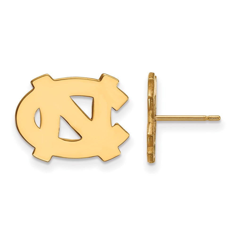 14K Gelbgold Logoart University Of North Carolina N C Klein Ohrstecker