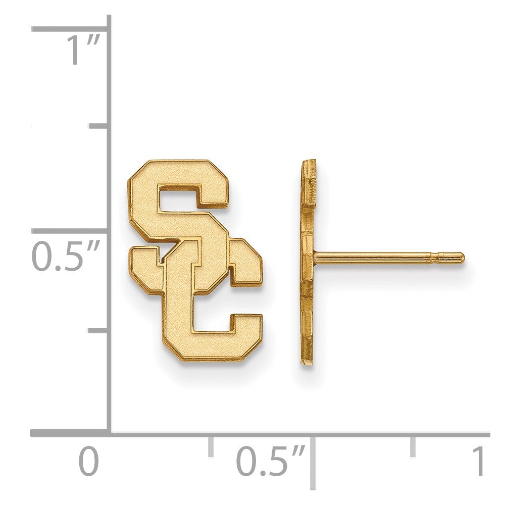 10K Gelbgold University Of Southern California S C Klein Ohrstecker