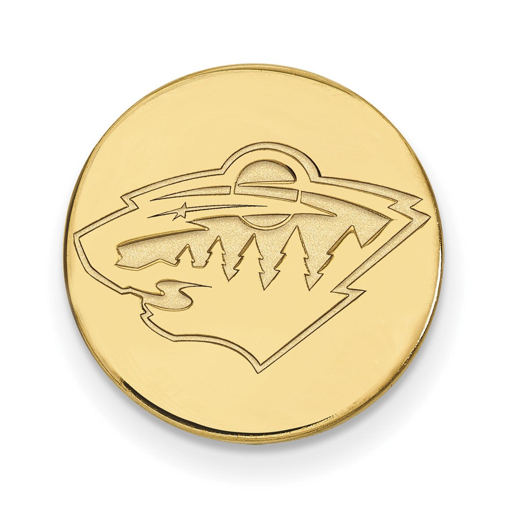 14K Gelbgold Gold Nhl Logoart Minnesota Wild Anstecknadel