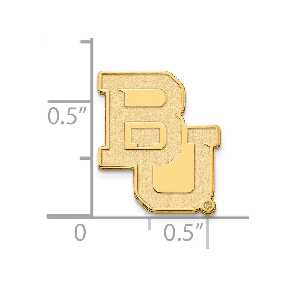 14K Gelbgold Gold Logoart Baylor University Bears Anstecknadel