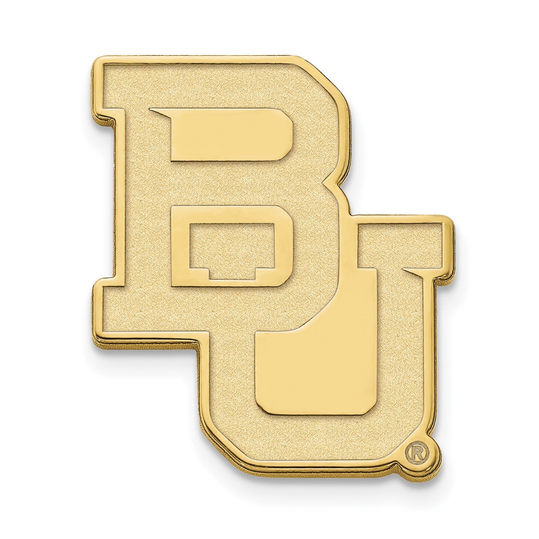 14K Gelbgold Gold Logoart Baylor University Bears Anstecknadel